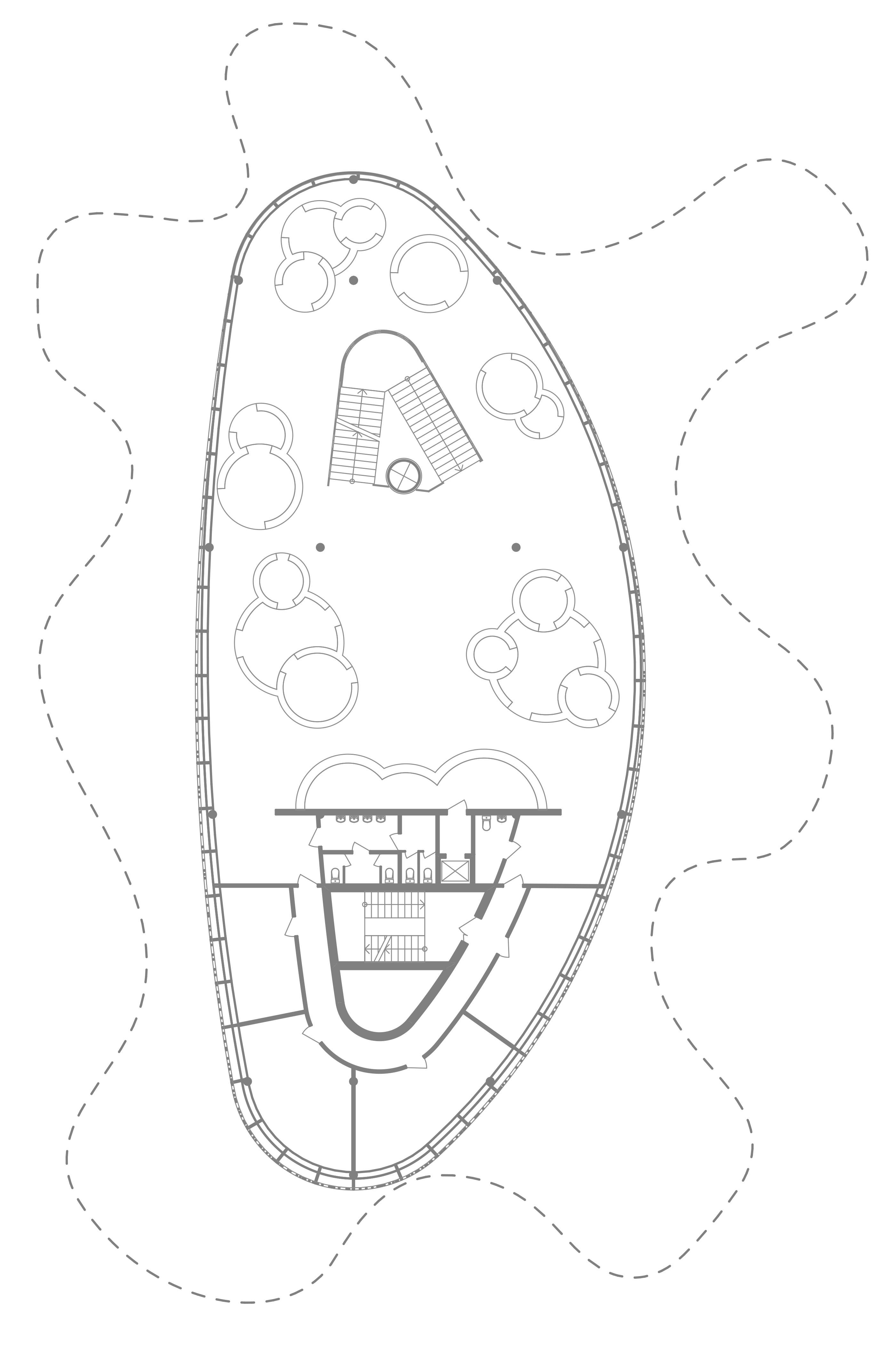 Floor plan for Daegu library, Daegu, Republic of Korea.